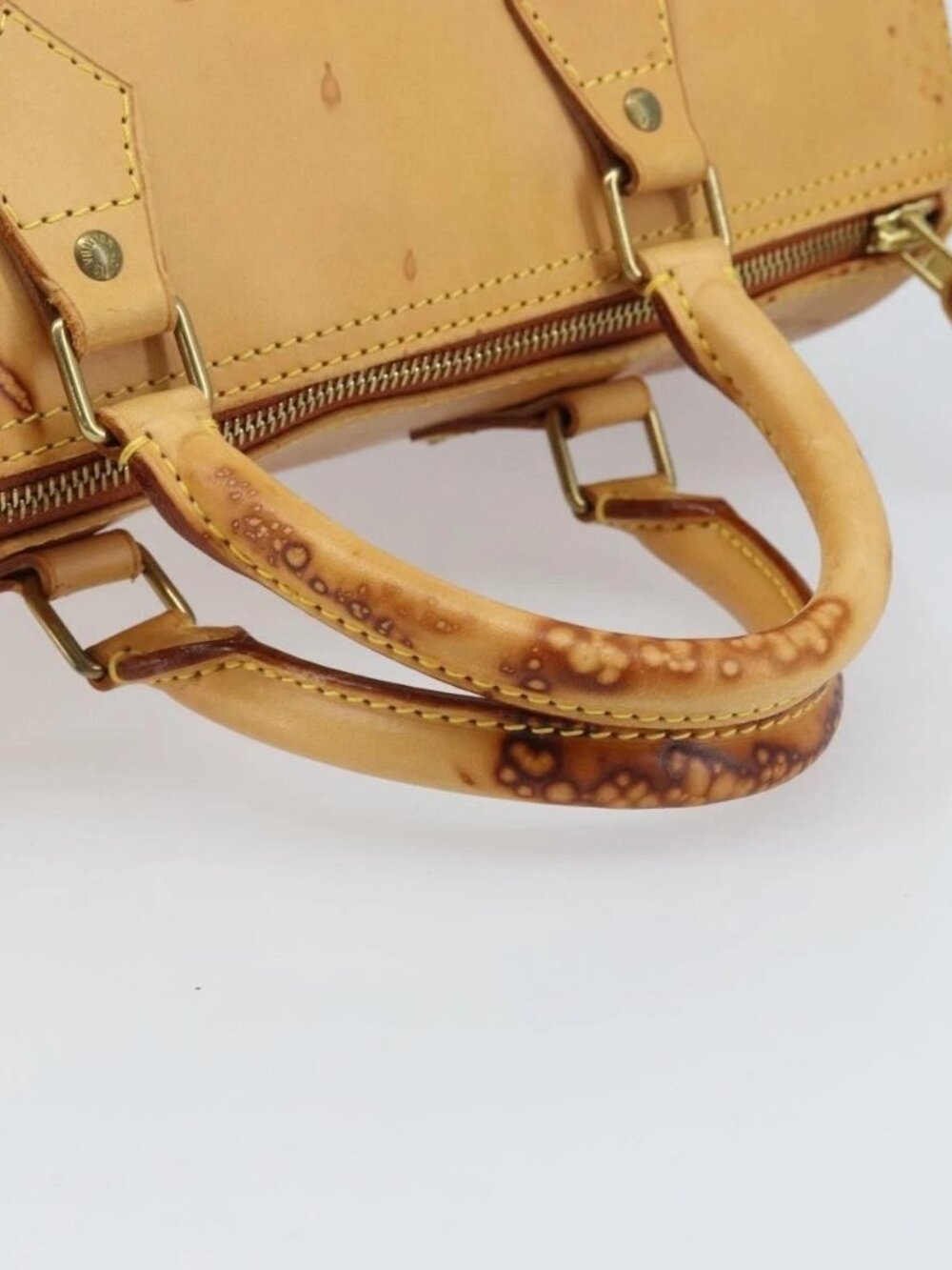 LOUIS VUITTON Nomad leather Speedy 30 Hand Bag Beige M85392 LV Auth 173756 - Picture 8 of 16